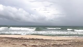 See the beauty of the ocean waves on the beach