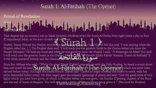 surrah Al-Fatihah