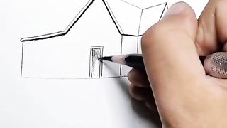 رسم منزل