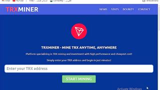 The best cloud mining site for TRX currency trx miner.net - free without deposit