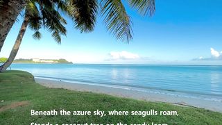 The beach coconut tree poem