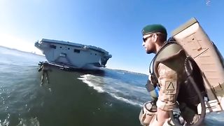 UKs Royal Navy Showcases Flying Jet Pack Suits