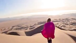 Riding on the dunes in Chile