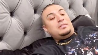 Funny video.  The man tells his wife don't make me sleep. Then what happened.
