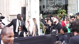 SLOW-MO - Jean Paul Gaultier: Outside Arrivals - Paris Fashion Week - Haute Couture Fall Winter 2022-2023