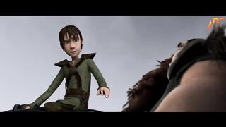 How to Train Your Dragon (2010) - Toothless Vs Red Death Battle Scene