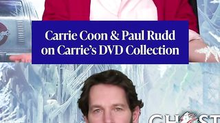 #Ghostbusters: Frozen Empire Stars #CarrieCoon and #PaulRudd on Carrie's DVD Collection