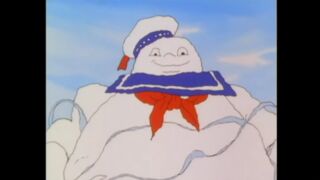 THE REAL GHOSTBUSTERS Clip - "Marshmallow Vs Mantis" (1986)