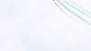 Pakistan Air Force air show on Pakistan day 2024.