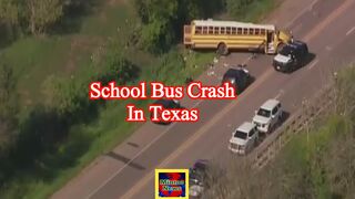 2 killed in school bus crash in Texas