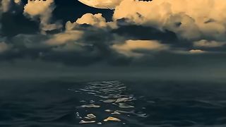 Sea and moon