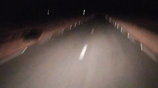 See the desert road at night ????