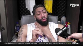 Athony Davis POSTGAME INTERVIEWS | Los Angeles Lakers beat Philadelphia 76ers 101-94
