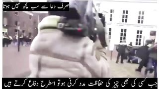 Prayer alone doesn't do everything, when someone needs to protect something, they defend it like this