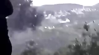 Al-Quds Brigade - Tulkarem Brigade published scenes of targeting the settlement "Einav" east of Tulkarem with a hail of bullets