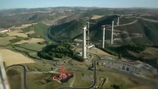 Engineering Above Clouds - World's Tallest Bridge Construction