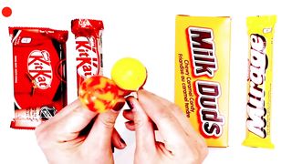 Satisfying Video | Rainbow Mixing Candy in Three Magic BathTubs with M&M's & Cutting Slime ASMR