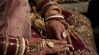 Woman with Jewellery on Hands