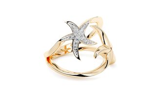 Diamond Ring In 18Kt Yellow Gold (4.4 gram) with Diamonds (0.0650 Ct)