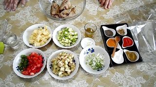 صينية الحمام بالخضروات فى الفرن صحى وبنين - légumes@Cuisinetunisiennezakia.