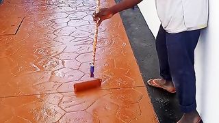 Stamping concrete floor  finisher