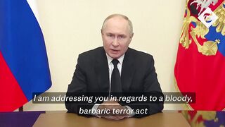 Putin says Moscow attackers were ‘trying to flee to Ukraine’