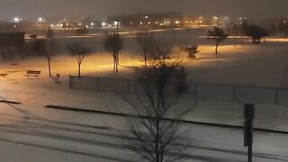 First Snowfall 2022 In Mississauga Ontario