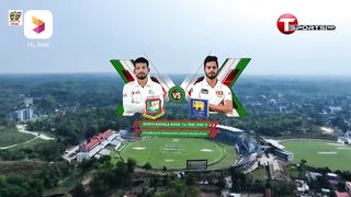 Highlights - Bangladesh vs Sri Lanka - 1st Test - Day 2 - T Sports.