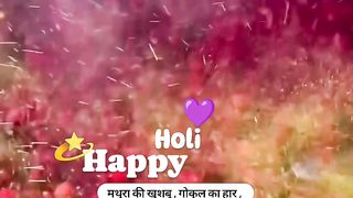 .#happyholi #holi #holifestival #brajkiholi #vtindavn #gokuldham #khusbu #festival #krishnaji #radheradhe #comings