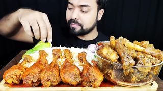Mukbang spice chiken leg pcs and rice
