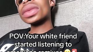 Sitting with a white friend