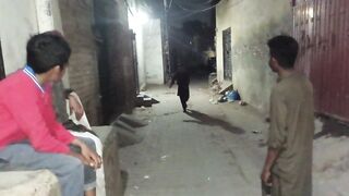 Boys are playing ???? fun with knocked door