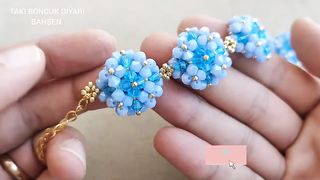 Kristal boncuktan kolay bileklik yapımı /janjan crystal jewelry bracelet.How to make beaded jewelry
