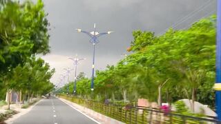Weather before rain in Rajshahi City of Bangladesh.