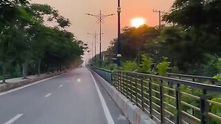 Bike ride travel in a Rajshahi City.