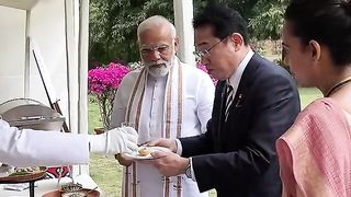 "When PM Modi & Japan PM Fumio Kishida Had Tea: A Diplomatic Encounter"