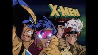 X-MEN 1994 Japanese Opening #2 HD (Remastered with Neural Network AI)