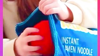 Saco de macarrão artificial brinquedo recheado, travesseiro divertido, azul, laranja, comida, lanche, aniversário, presente de Natal para amigo
