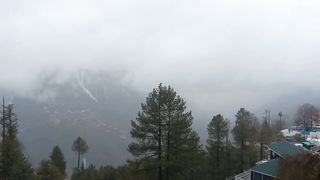 A beautiful snow mountain view
