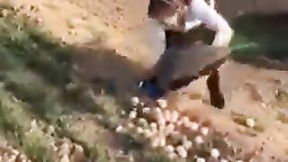 Flying kick!