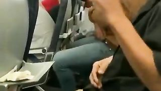 Dude forgets he’s on a plane and starts smoking a cigarette