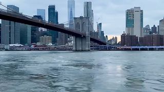 New York city and River