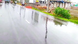 A beautiful rainy day I traveling of stakhira City in Bangladesh.