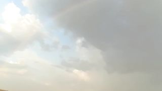Rainbow seen beautiful after rain