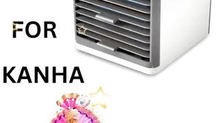 Ortel USB Air Cooler Mini Cooler with 3-Speed Adjustable 3 Fan Speeds LED Light, Air Cooler Mini, Air Conditioner