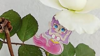 Whispers of Innocence: White Roses and Mermaid