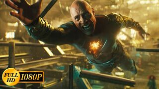 Dwayne Johnson and the Justice Society of America fight a terrorist organization Black Adam