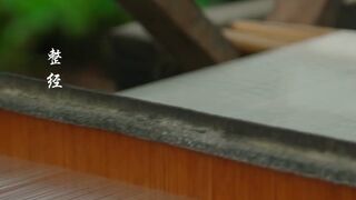 Making window curtain by hand - creativity