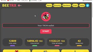 Earn Tron currency from free mining and watching - beetrx.biz website