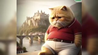 Fight her cat his wife cat sad video